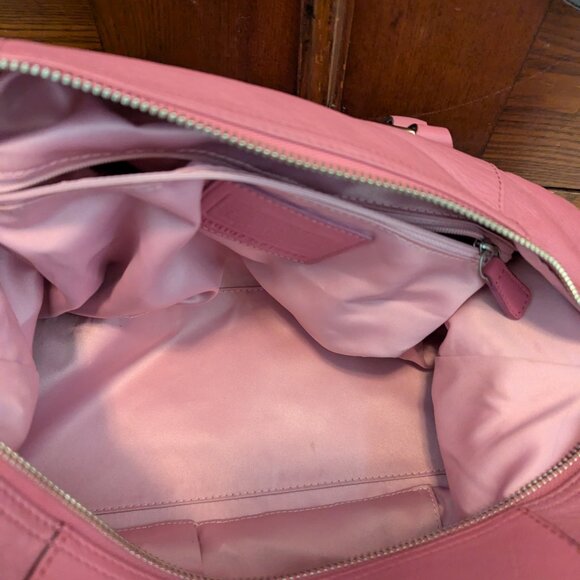 Coach Ashley Leather Satchel In Pink F15447 - Picture 12 of 12